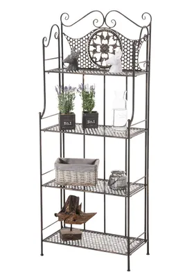 Produktbild von Standregal CP600, Gartenregal, Metall, 153x61x33cm  bronze