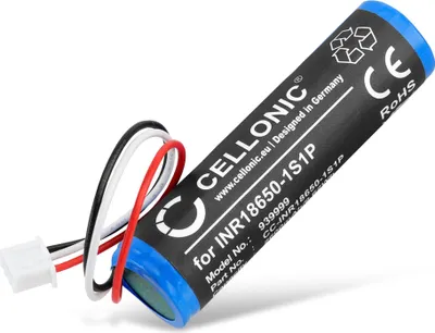 Produktbild von CELLONIC 1x Akku für Rasierer & Haarschneider Kompatibel mit Theradome LH80 Pro, LH80, LH40, INR18650-1S1P - (2600mAh, 3.7V)