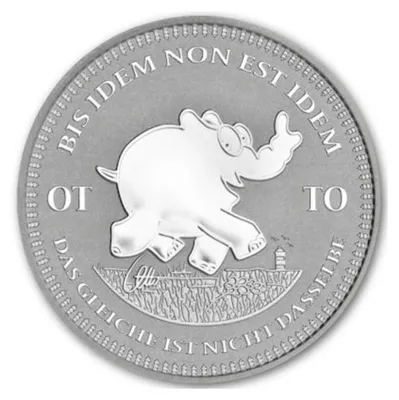 Zdjęcie produktu dla 1 uncjowa srebrna moneta kolekcjonerska Ottifant 2023 Ottirand Otto 1 uncjowa srebrna moneta kolekcjonerska 999