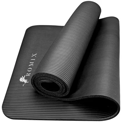 Productafbeelding van Yogamat - 15 mm - NBR - Antislip - Fitnessmat, pilatesmat - 180 x 61 cm