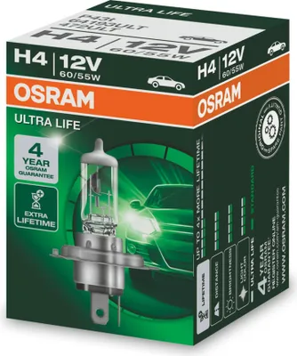 Zdjęcie produktu dla OSRAM ULTRA LIFE H4 P43t 12 V 60/55 W (opakowanie 1 szt.)