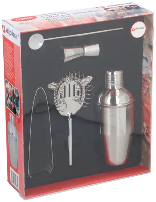 Obrázek produktu pro Barmanská souprava 5 Stück Drink Shaker Zange Alpina