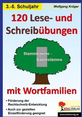 Produktbild von 120 Lese- und Schreibübungen mit Wortfamilien