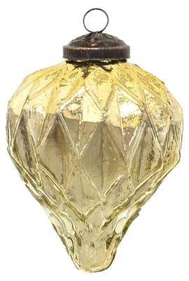 Produktbild von Clayre & Eef Weihnachtskugel Ø 7 cm Goldfarbig Glas