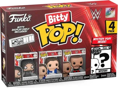 Produktbild von Funko Bitty POP! WWE Undertaker 2cm 4er-Pack