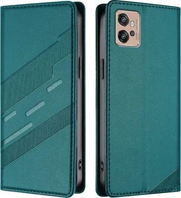 Obrázek produktu pro Pouzdro pro Motorola Moto G32,Polyuretankožené peněženkové pouzdro s přihrádkou na karty a funkcí stojánku Grün