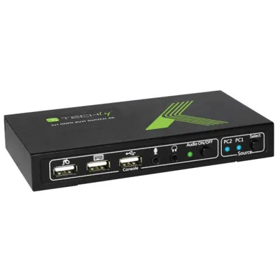 Immagine prodotto di Techly KVM Switch USB, HDMI, 4K, 2 Wege