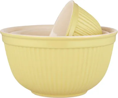 Produktbild von IB Laursen Schalensatz Mynte LEMONADE Gelb 3er Set Keramik Schüsseln Geschirr