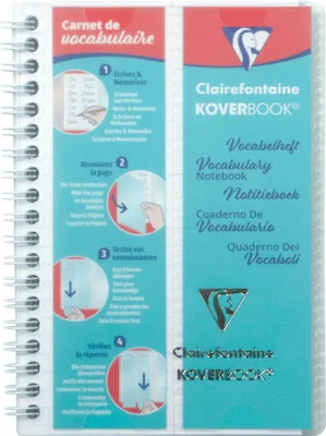 Produktbild von Clairefontaine 10x Koverbook, Vokabelheft 11x17cm, 50 Bl liniert Farblos 141820C