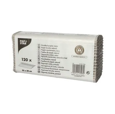 Produktbild von Blatt Handtuchpapier C-Falz 51 cm x 24 cm natur 1-lagig