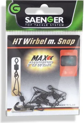 Produktbild von Saenger HT Wirbel mit Snap Link 4 / 30mm 30kg 5Stk.