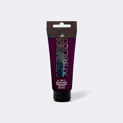 Produktbild von Acrylfarbe MAIMERI Acrilico 200 ml – verschiedene Farbtöne - Ultramarinviolett