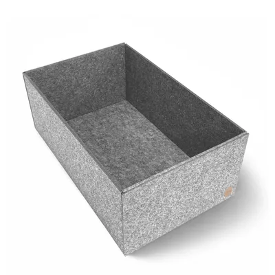 Produktbild von Aufbewahrungsbox CLEAN Filz 50 x 31 x 20 cm ohne Deckel in hellgrau meliert