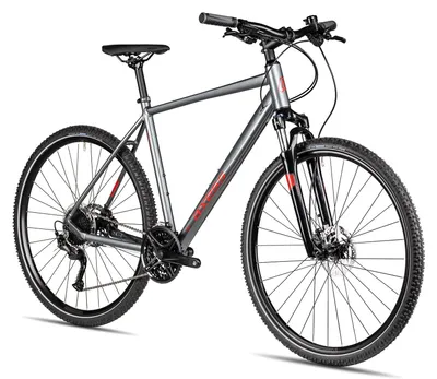 Produktbild von Axess VERIS CROSS Herren-Crossbike für grobes Gelände 28 Zoll Dunkelgrau 54 cm