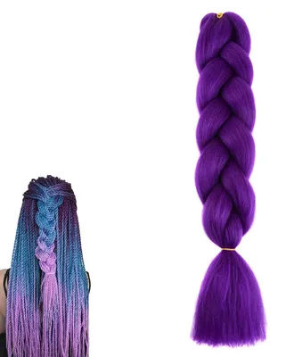 Productafbeelding van Haaraccessoire met Dreadlocks - Paars - 60 cm