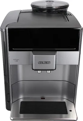 A front view of a Siemens coffee machine.