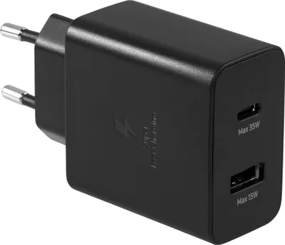 Zdjęcie produktu dla Samsung EP-TA220NBEGEU, Wewnętrzna, Prąd przemienny, 9 V, 3 A, Czarny