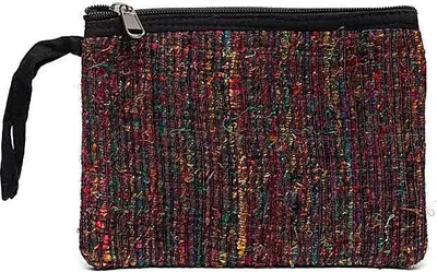 Image de Pochette Soie Upcyclée --paquet De 2 Pcs - 19x14 Cm