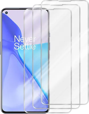 Produktbild von Cadorabo 3x Schutzfolie für OnePlus 9 in KRISTALL KLAR Gehärtetes Tempered Display-Schutzglas Panzerfolie