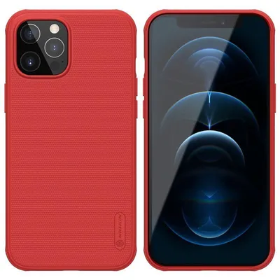 Immagine prodotto di Nillkin Super Frosted Shield Pro - Custodia per Apple iPhone 12 Pro Max (rosso)