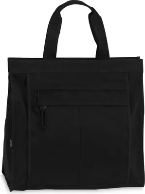 Produktbild von Einkaufstasche Shopper Tasche Umhängetasche Reißverschluss Innen- & Außenfächer - Schwarz