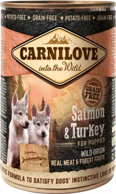 Obrázek produktu pro Carnilove Wild Meat Salmon_Turkey For Puppies 400G
