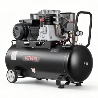 Produktbild von VEVOR 3KW Druckluftkompressor, Riemenantrieber Kompressor mit 100L Lufttank, Flüsterkompressor mit 226L/min bei 6,2 bar & Max. 10 bar, Luftkompressor Tragbar mit Rädern Griff für Werkstatt Heimwerker