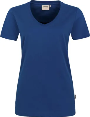 Produktbild von HAKRO V-T-Shirt Mikralinar Damen #181 Gr. L ultramarinblau