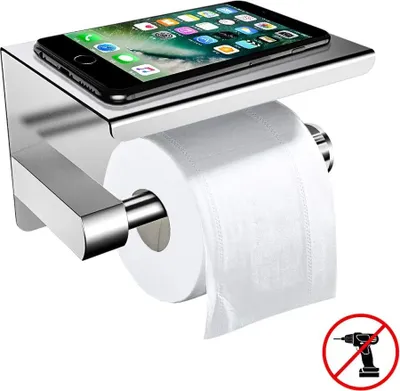 Support Unipolaire Pour Papier Toilette De Rechange Finition Chrome Poli