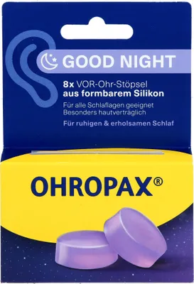 Immagine prodotto di OHROPAX® 2791412 OHROPAX® Gute Nacht Ohrstöpsel 23 dB Silikon, 8 St.