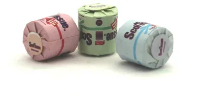 Produktbild von Mini Toilettenpapier für die Puppenhaus Toilette (1 Set)