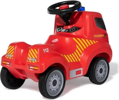 Obrázek produktu pro Ferbedo Feuerwehr Rutscher NEU + Hupe Sirene Blaulicht Feuerwehrauto Rutschauto