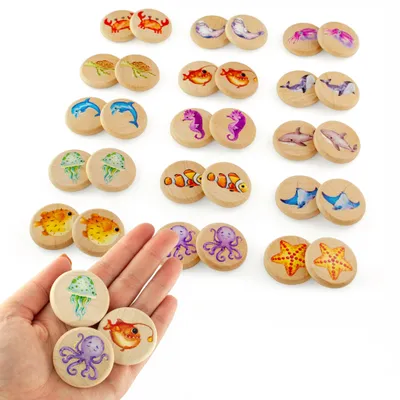 Produktbild von Ulanik Brettspiel für Kinder Pexeso "Sea"