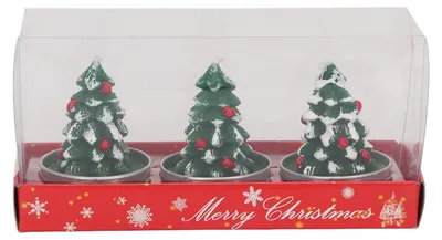 Produktbild von Weihnachtsbaum-Teelichter, handgefertigt, zarte Form für Heimdekoration, Geschenke