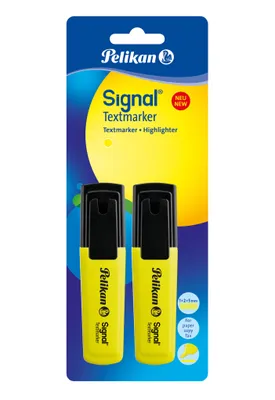 Produktbild von Pelikan Textmarker Signal 2/B leuchtgelb 2 St. Blister