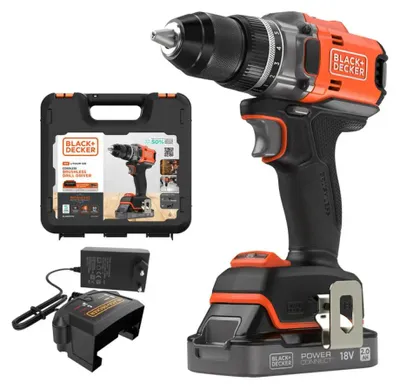 Obrázok produktu pre Black & Decker Akku-Bohrschr. 18V, BL, 2Ah,2G,BL,Koff
