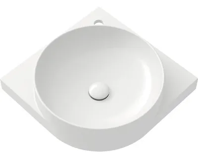 Produktbild von Ravak Yard - Handwaschbecken 450x450 mm, ohne Überlauf, Hahnloch, weiß XJX01245000