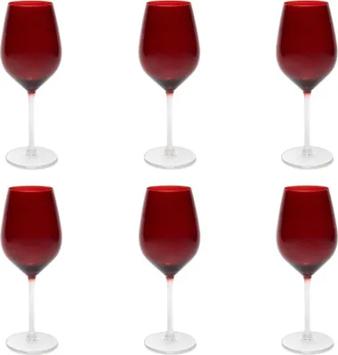 Produktbild von Excelsa Set mit 6 Weingläsern Color Wine Glas 50 cl Rot