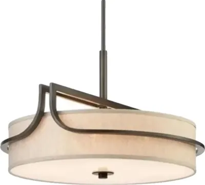 Produktbild von Kronleuchter, Moderner Stil, Stoffschirm, Halbhängende Montageinstallation, C, Durchmesser-60CM, Warmlicht