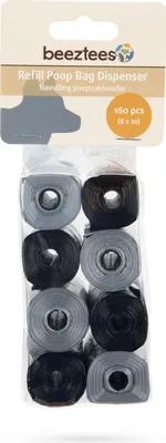 Obrázok produktu pre Fekálne vrecká Beeztees náplň fekálnych vrecúšok 160 kusov
