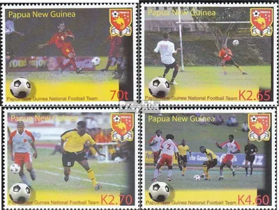 Produktbild von Briefmarken Papua-Neuguinea 2004 Mi 1084-1087 (kompl.Ausg.) postfrisch Fußball