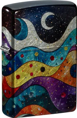 Obrázek produktu pro Benzínový zapalovač Zippo abstract cosmos design 2022, odolný proti větru, doživotní pojištění Zippo