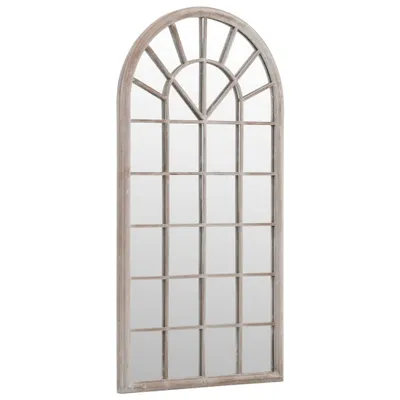 Obrázok produktu pre vidaXL Záhradné zrkadlo Piesková farba 90x45 cm Železo