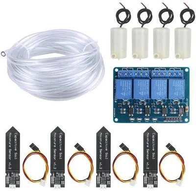 Produktbild von Automatisches Pflanzensystem mit Bodenfeuchtigkeitssensoren und Mini-Wasserpumpen