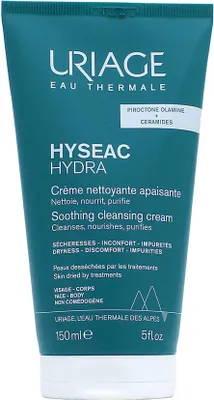 Produktbild von URIAGE Hyséac Hydra Soothing Cleansing Cream Reinigungsmittel für die Haut mit Unreinheiten 150 ml