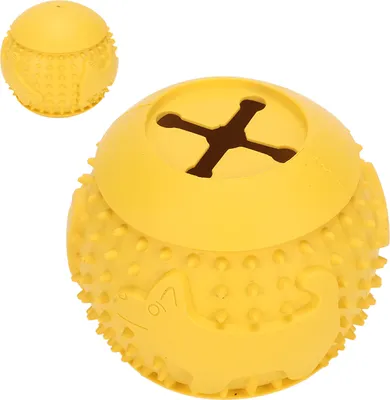 Obrázek produktu pro Dog Treat Toy Ball IQ Training Teeth Cleaning Rubber Dog Leakage Food Ball for Dogs Puppies Pets
