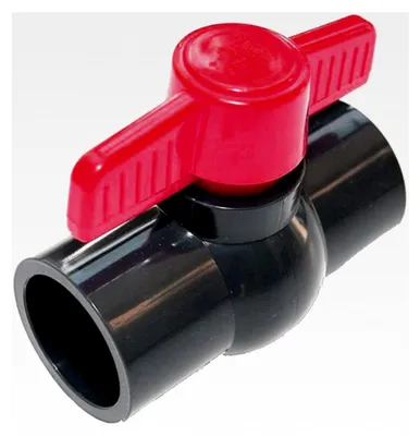 Produktbild von PVC-U Kugelhahn 63mm Absperrhahn aus PVC-U DN63 mit 2 Klebemuffen für 63mm Rohrleitungen
