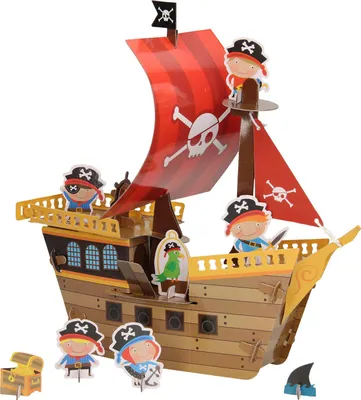 Image de Knutselpakket Piratenboot Bouwen