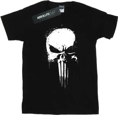 Produktbild von Marvel - "The Punisher Spray Skull" T-Shirt für Damen BI35301 (S) (Schwarz)