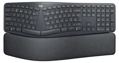 Immagine prodotto di Logitech ERGO K860 - Tastiera - senza fili - 2,4 GHz, Bluetooth 5.0